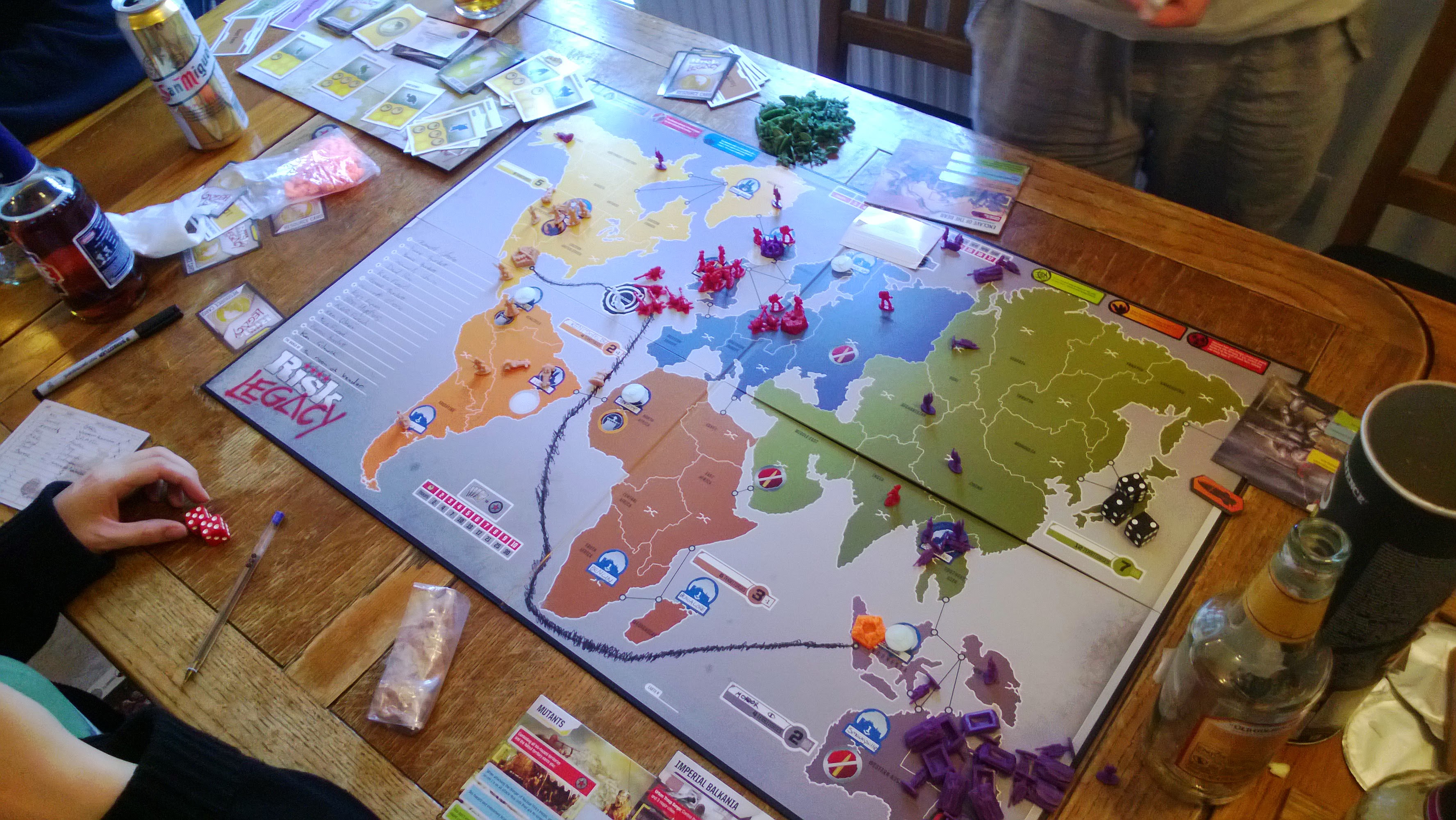 Casual tabletop gaming gathering with friends